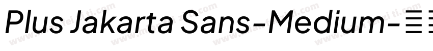 Plus Jakarta Sans-Medium字体转换